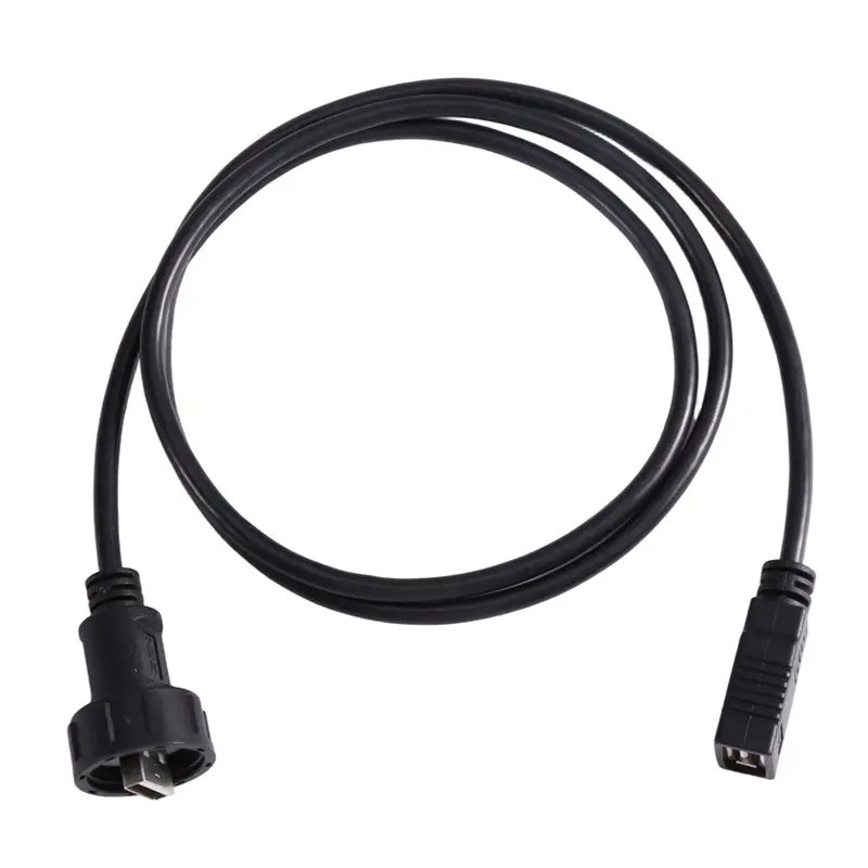 ABUO-IP67 Waterproof USB 2.0 Male/Female Aviation Extension Cable PCB Soldering Board Socket