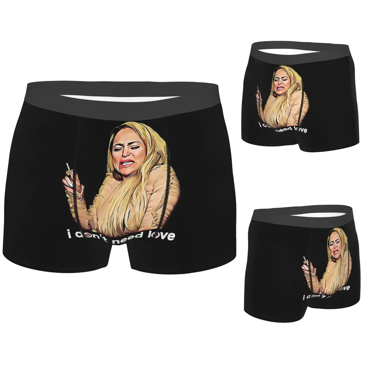 

Boxer Underpants Shorts 90 Day Fiance - Darcy Don't Need Lov Panties Men's Breathable Underwear for Homme Man Boyfriend Gifts