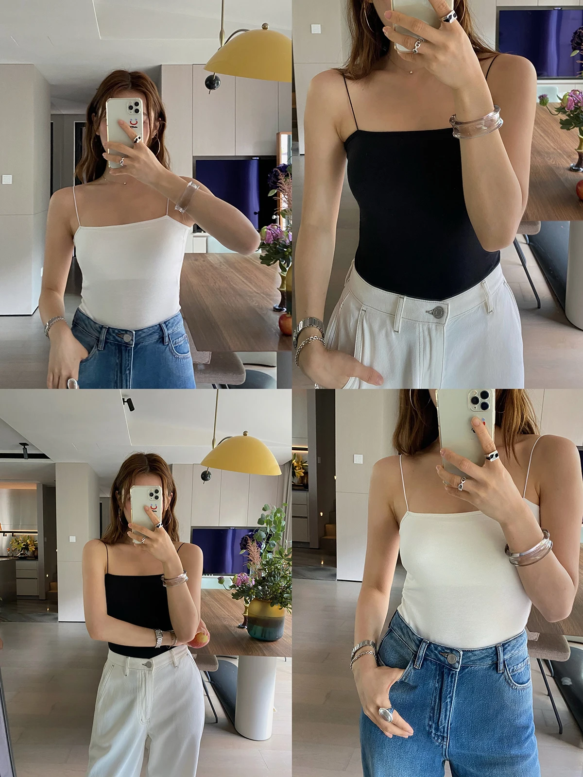 

Белый однотонный топ-майка Bla White из модала 80 г для женщин, летняя коллекция 2024, с эффектом второй кожи, для ношения под одеждой