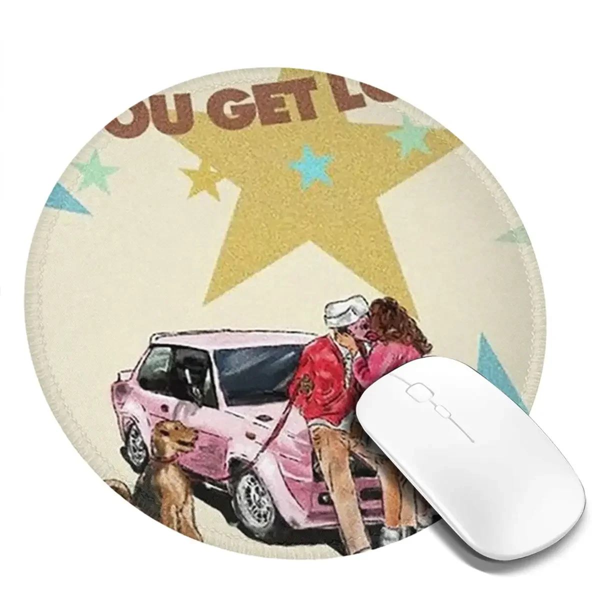 Tyler Creators Round Mouse Pad Computer Keyboard Mouse Mat Gaming Laptop Desk Mat Office Accessories Table Mats