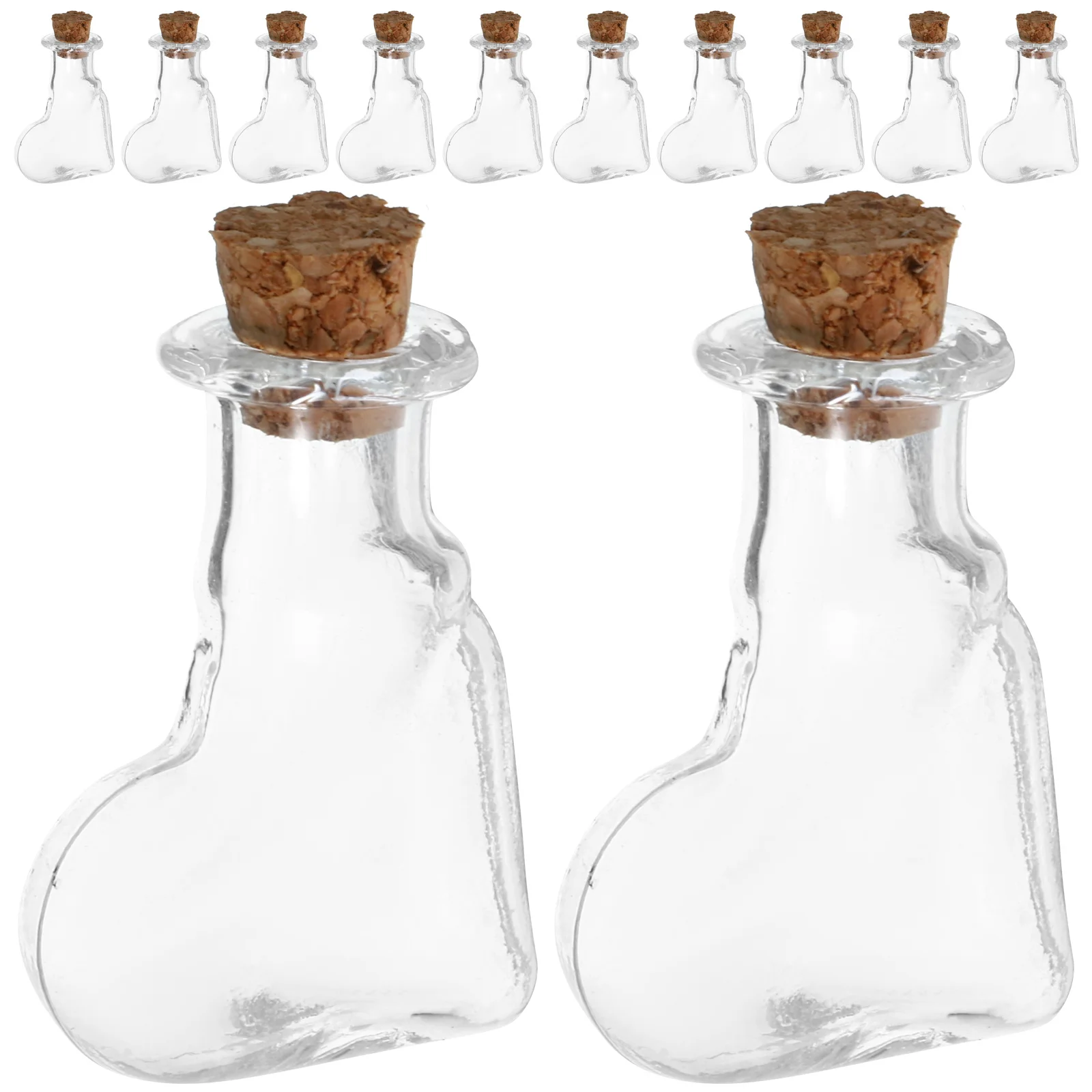 

30Pcs Glass Wishing Bottles with Hook Hanging Design DIY Decorative Drift Bottles for Room Coffee Shop Decoration Storage