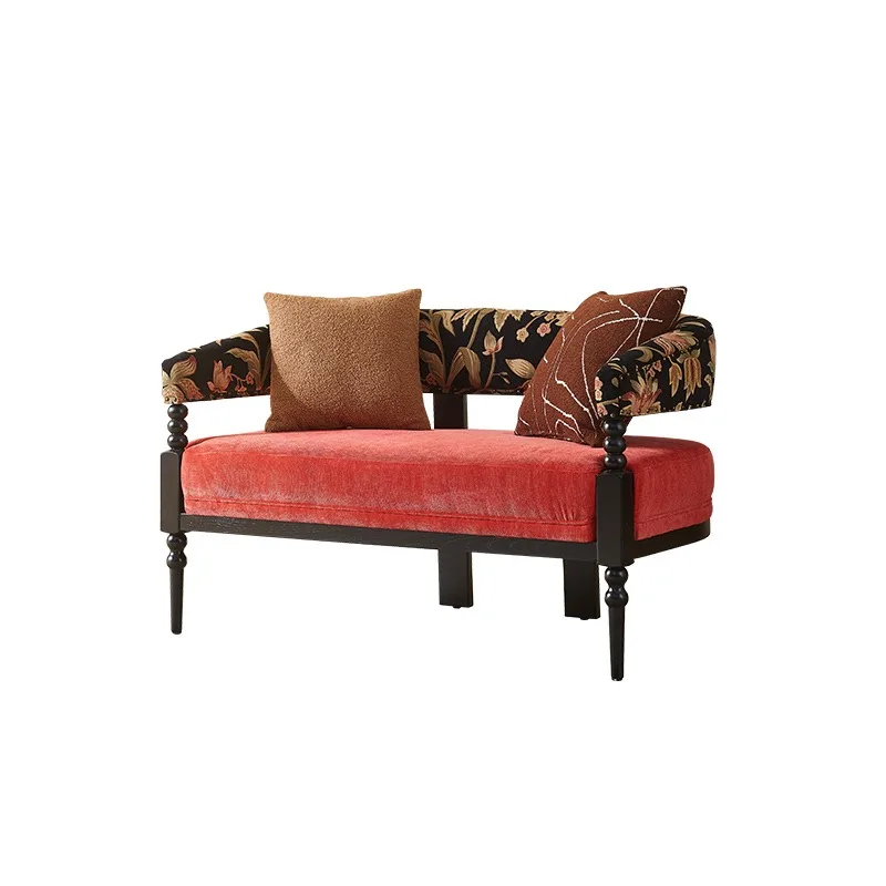 مجموعة أريكة فرنسية من الخشب الصلب، شقة صغيرة، حديثة وبسيطة، كرسي ترفيهي لغرفة المعيشة المنزلية، كرسي أريكة أمريكي #1