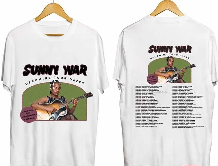 

Sunny War 2024 North American Tour Shirt Fan Concert T-Shirt Stshirt