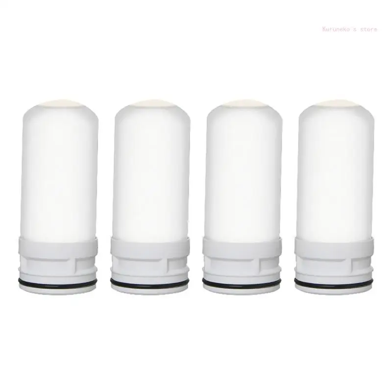 4 PCS Faucet Water Filter Ceramic Replacement Cartridge Remove Practical Durable