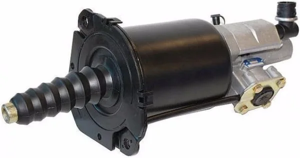 Supply truck brake system clutch booster