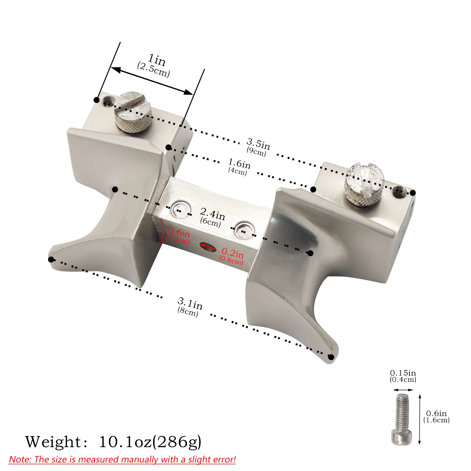 Alloy Y-Shaped Slingshot Head with Single-Screw Clamp & Bottom Mounting Slot for DIY Outdoor Target Practice Gear