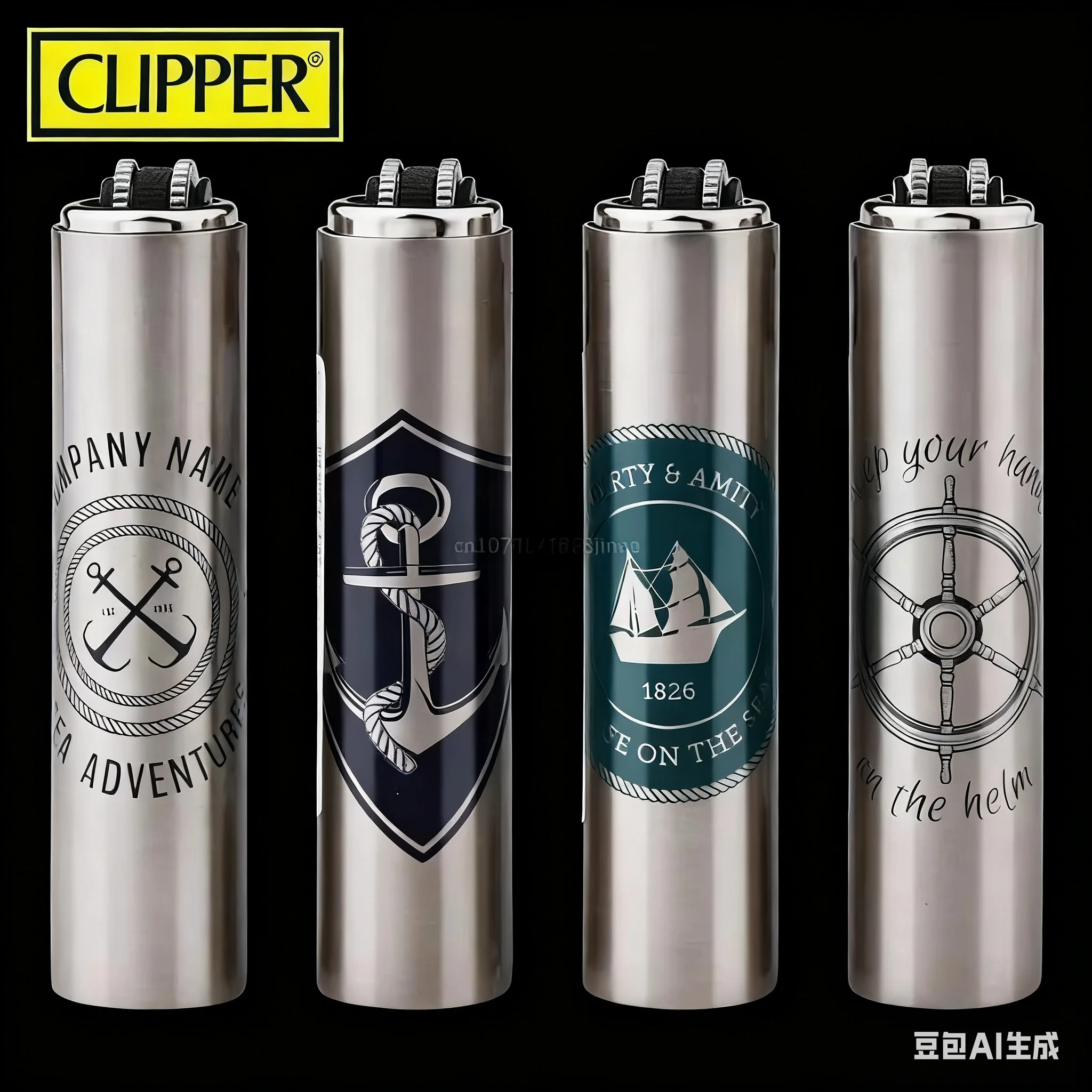 2026 New Clipper Butane Gas Lighter Metal Nylon Explosion Proof Portable Grinding Wheel Gas Lighter Men's Small Tool  Smoking