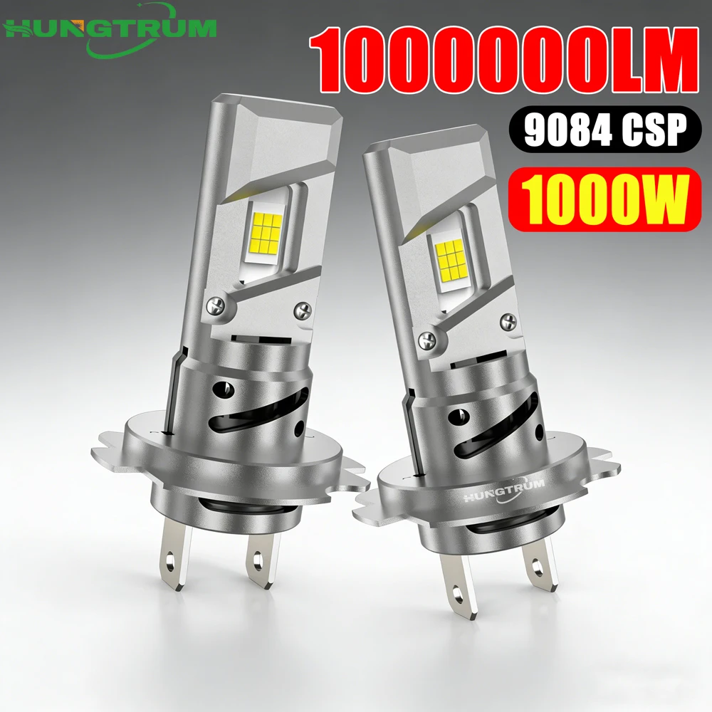 

Новые светодиодные фары CANBUS H7, 6000K, холодный белый свет, 2 шт., беспроводные, с вентилятором, Plug and Play, высокая мощность, 1000000 лм