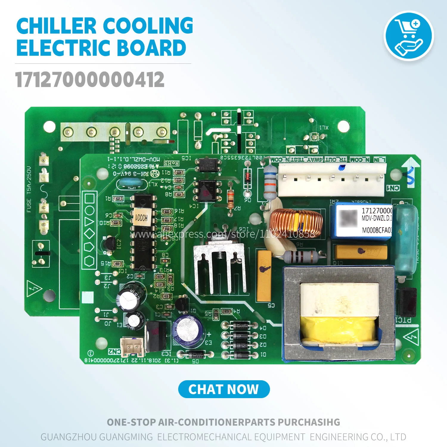 

Новая электрическая плата охлаждения чиллера 17127000000412 для Midea MDV VRF 0 наружного блока, детали кондиционера MDV-DWZL.D.1, основное управление