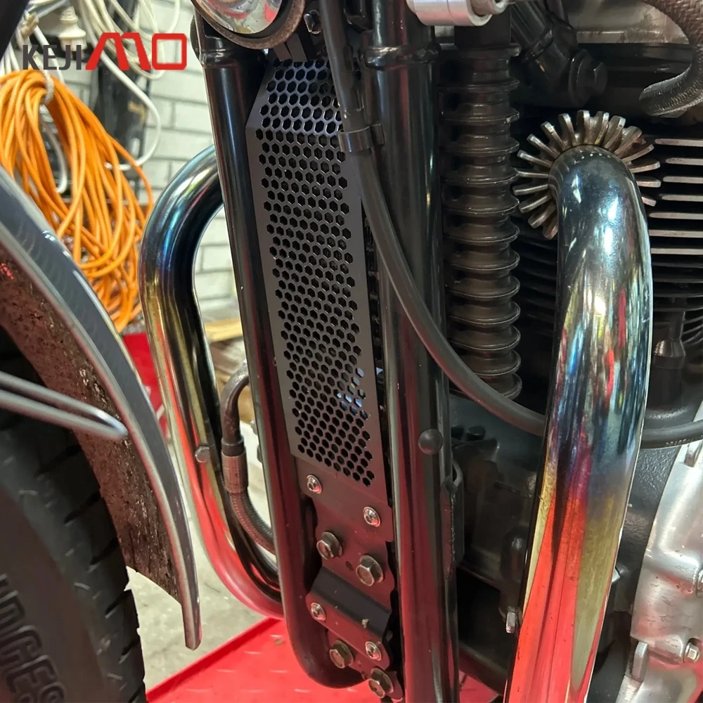 

For Thruxton Scrambler 900 Bonneville T100 T120 Skid Plate Bash Frame Guard Front Spoiler Radiator Grille Guard Cover Protection