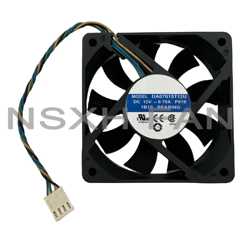 Ventilador de refrigeración de CPU, DE07015T12U, DA07015T12U, 7015, 70mm, 12V, 0.7A, vientos de PWM, 70x70x15mm