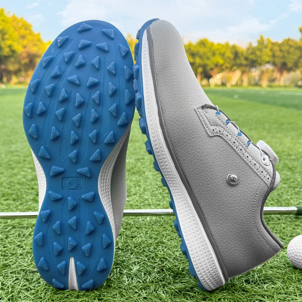 ใหม่รองเท้ากอล์ฟไม่มีหนามแหลมผู้ชายนักกอล์ฟมืออาชีพรองเท้าผ้าใบกอล์ฟกลางแจ้งรองเท้าระบายอากาศน้ำหนักเบา