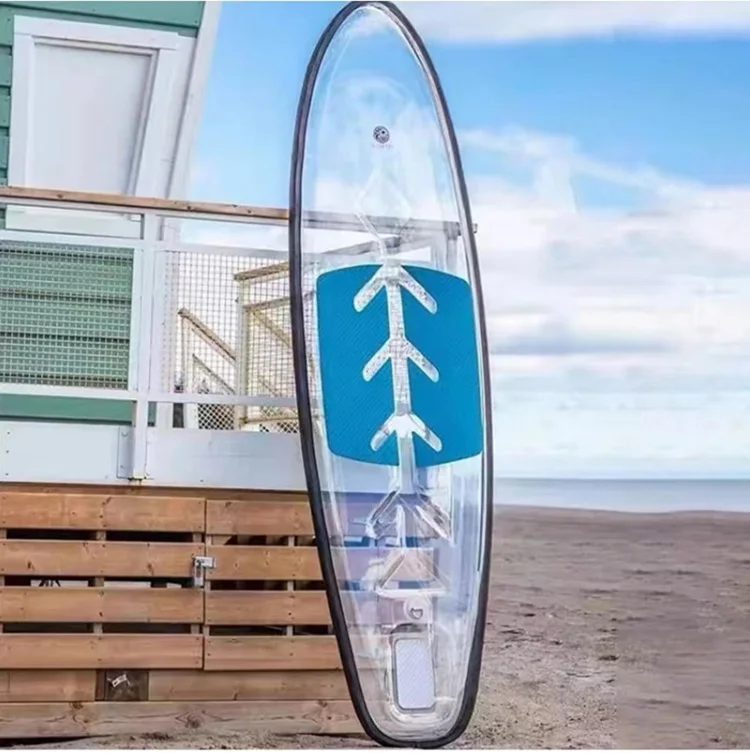 

Hot Sell Crystal SUP Board Clear Stand up Paddle Board clear SUP Paddle Board for Water Sport