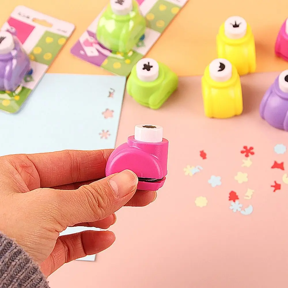 Convenient Craft Tool Hole Punch DIY Multi-shape Embossing Device Plastic Paper Shaper Cutter Kids Children