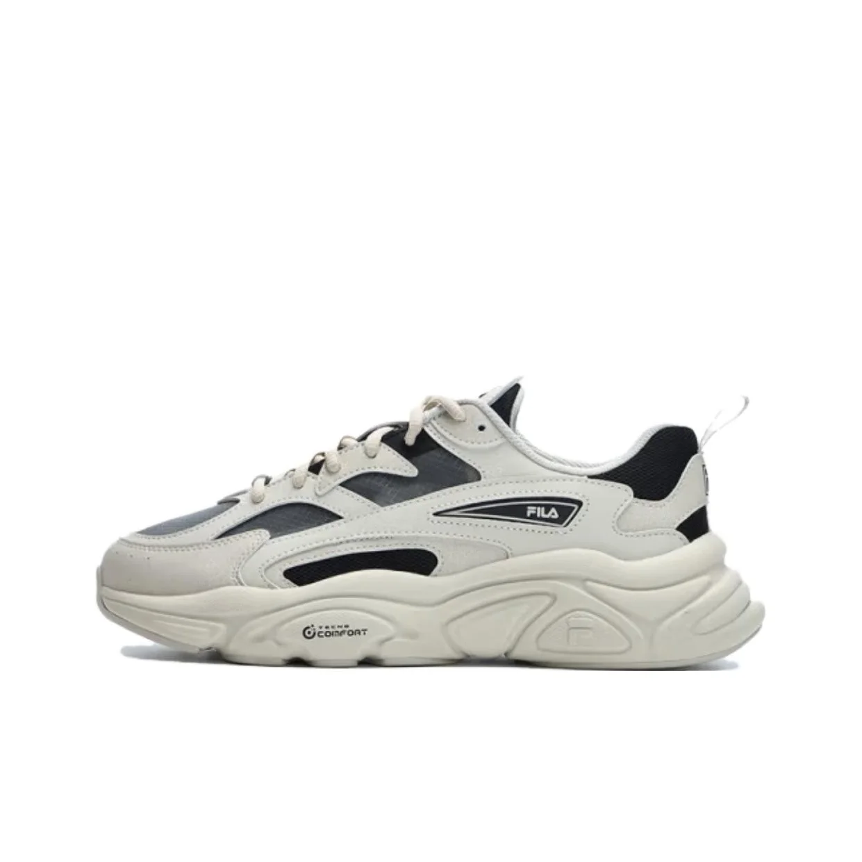 FILA MARS 1S Chunky Sneakers Men's Low Top Black/Beige F12M322109FBA