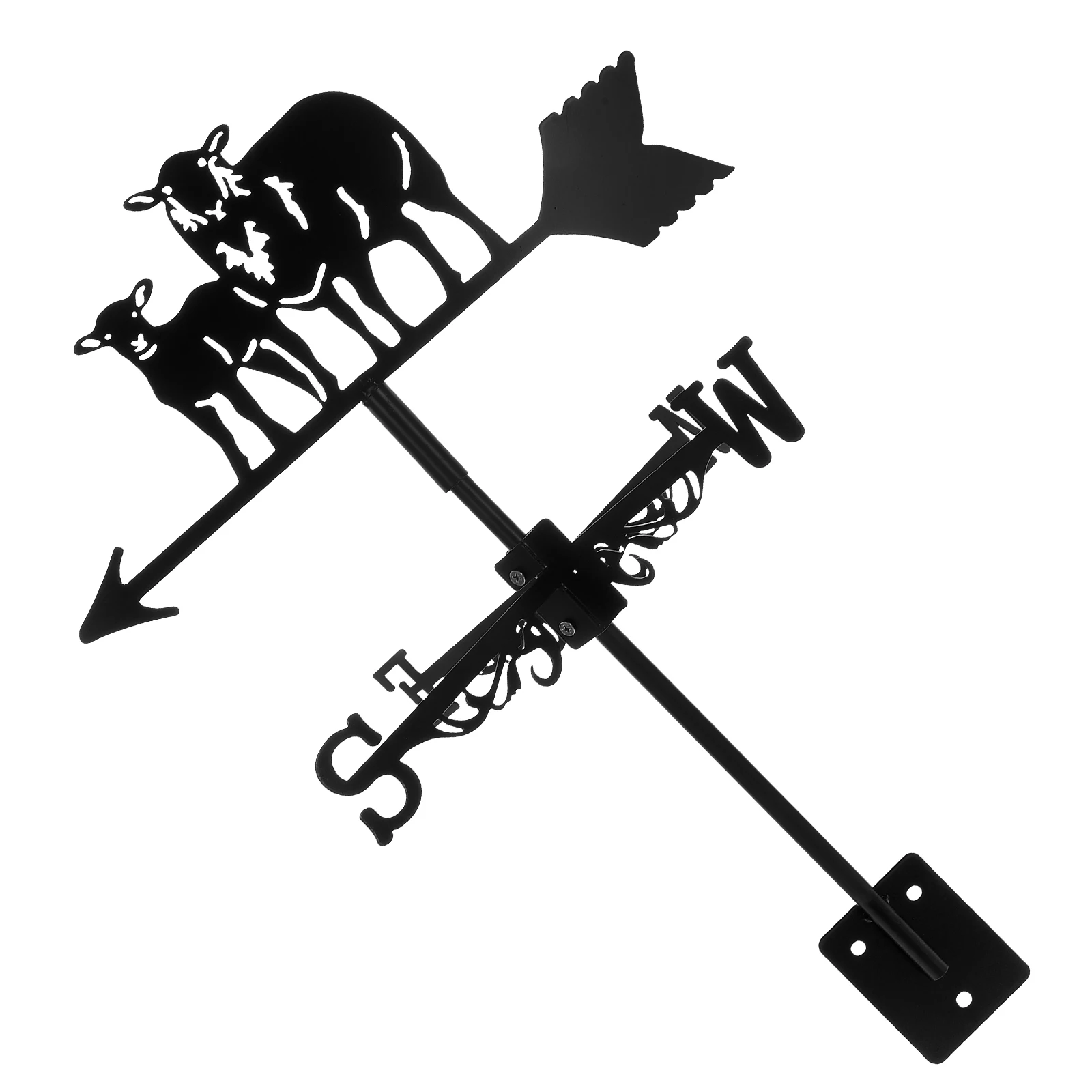 

Sheep Weather Vane Wind Indicator Iron Decorative Roof Mount Durable Garden Metal Vanes Easy Installation Resistant Conditions