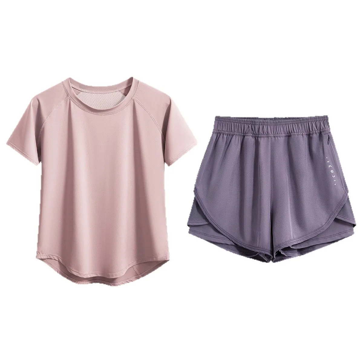 Traje deportivo de verano para mujer, Top deportivo, ropa para correr al aire libre, camiseta transpirable de secado rápido suave elástica a la moda