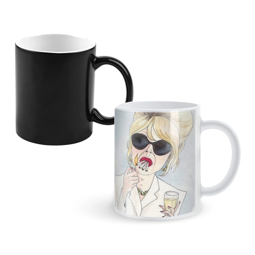

Patsy Stone of Absolutely Fabulous _ Ab FabCoffee Mugs And Mug Creative Color Change Tea Cup Ceramic Milk Cups Novelty Gifts