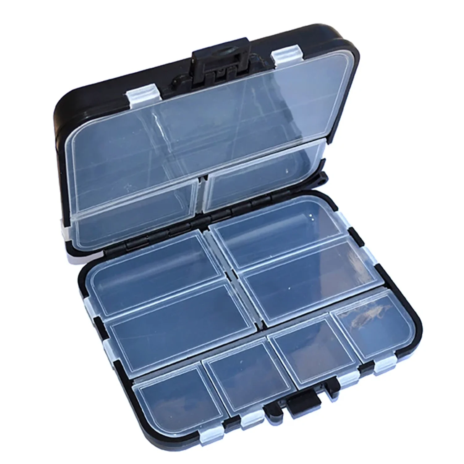 Double Layer Hard Plastic Fishing Tackle Box Portable Bait & Hook  Box Mini Practical Bait Fishing Box