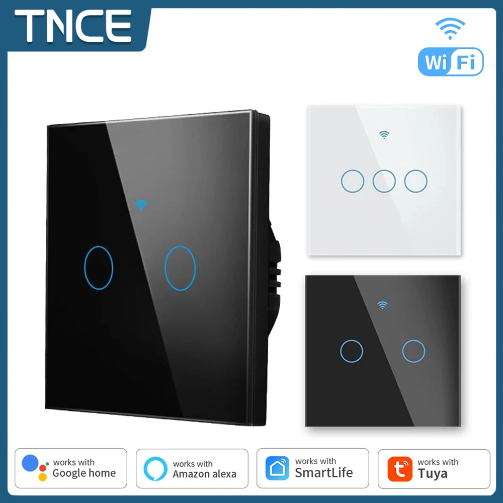 TNCE Tuya WIFI + Bluetooth mart Touch Licht EU Schalter Drahtlose Fernbedienung LED Licht Schalter