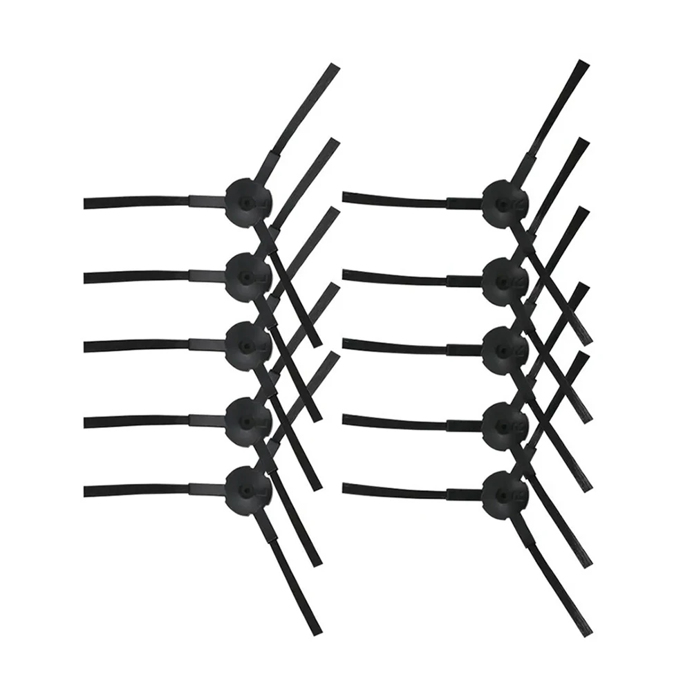 4 10Pcs Black Side Brushes For For Ariete Xclean 2718 2711 2717 Pro Evolution 2713 Vacuum Cleaner Parts Replacement Accessories
