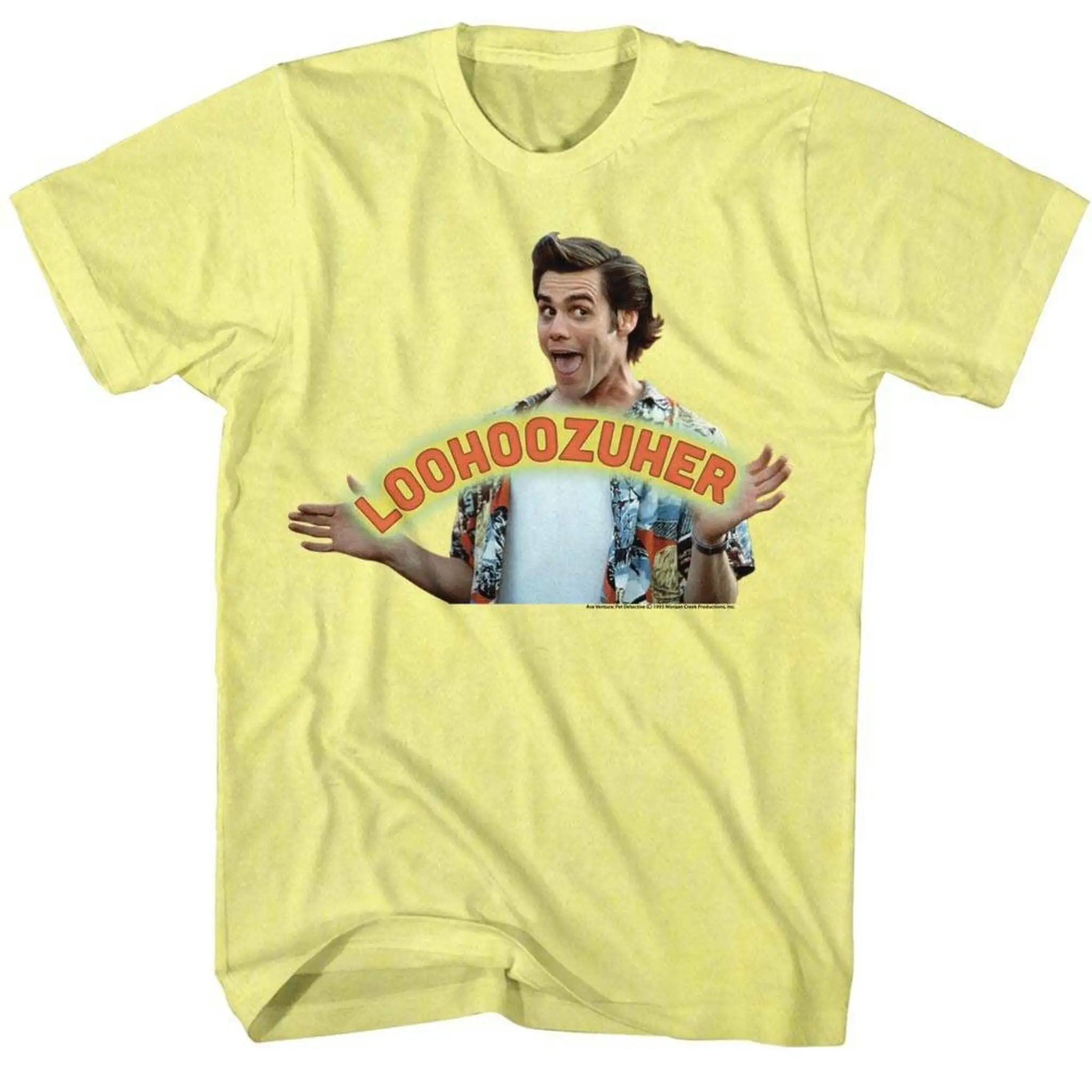 Ace Ventura Loohoo-zuher Yellow Adult T-shirt