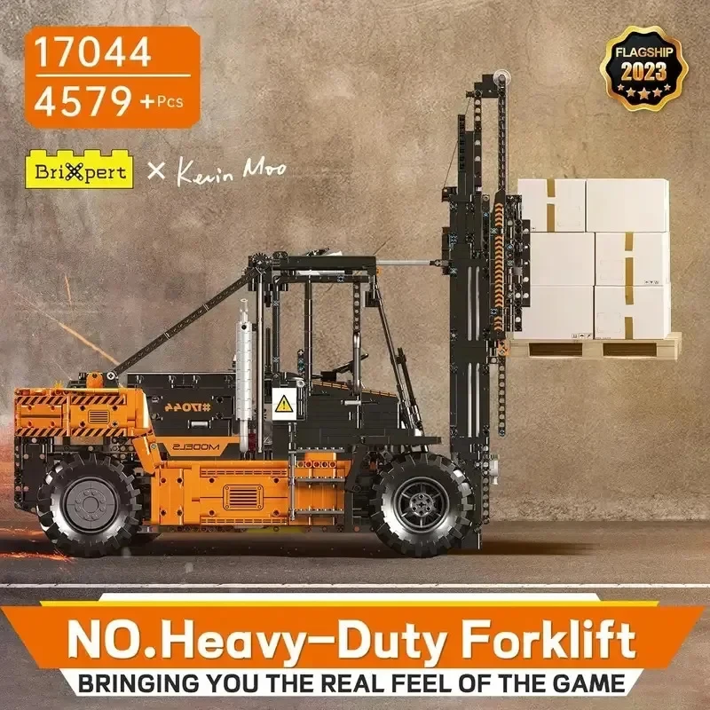 

MOULD KING 17044 Technology 1:6 Heavy Duty Forklift Truck App-Controlled Building Blocks Set for Adults
