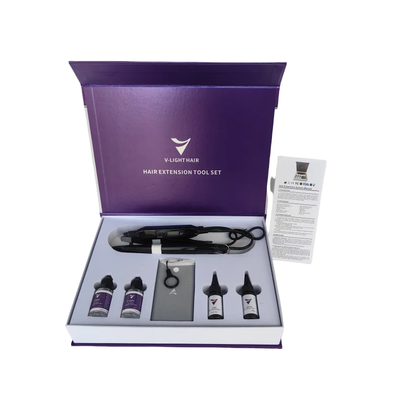 

the king of cost-effectiveness！！High tech V-light hair extension gift box set, directly supplied by the factory