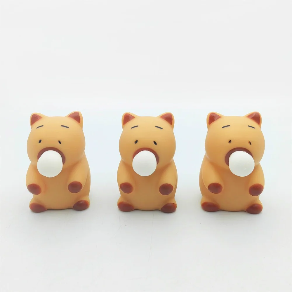 

Funny Capybara Squeeze Toy Blowing Bubbles MIni Soft Release Anxiety Toy Stress Relief New Cute Decompression Doll Unique Gifts