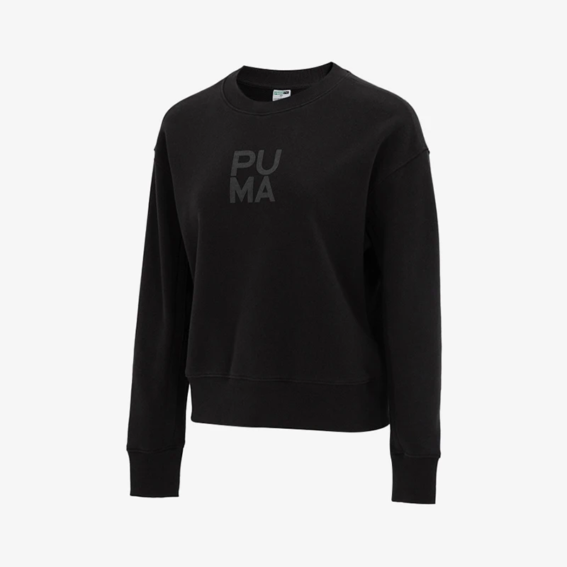 

Оригинальный осенний женский свободный вязаный пуловер Puma с круглым вырезом и капюшоном, модель 623497-01