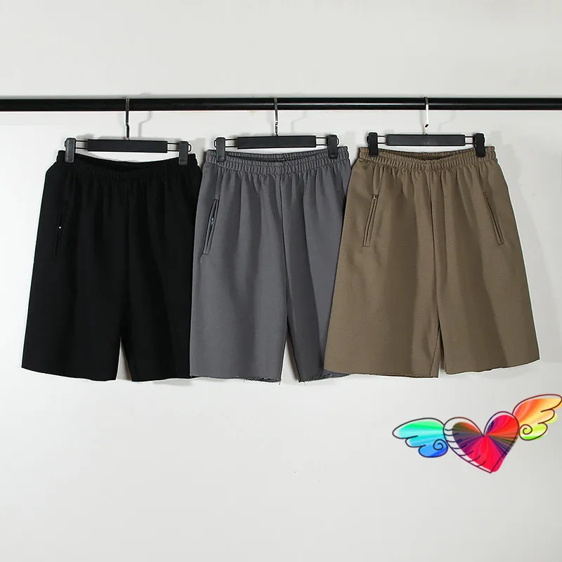 

Blank Season 6 Shorts 2022 Men Women High Quality Vintage Washed Kanye West Shorts Zipper Pocket Hip Hop Ye Breeches 5 Solid