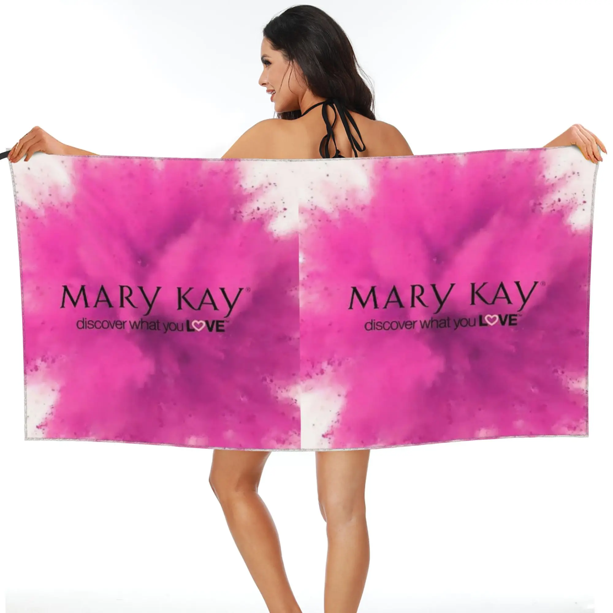 

Mary Kay Beach Towel Soft Microfiber Quick Dry Absorbent Quick Towels For Bath