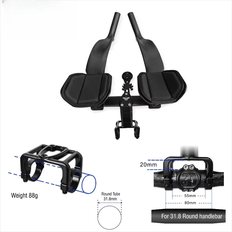 

T700 Карбоновая подставка для велосипеда AERO для круглого руля 31,8