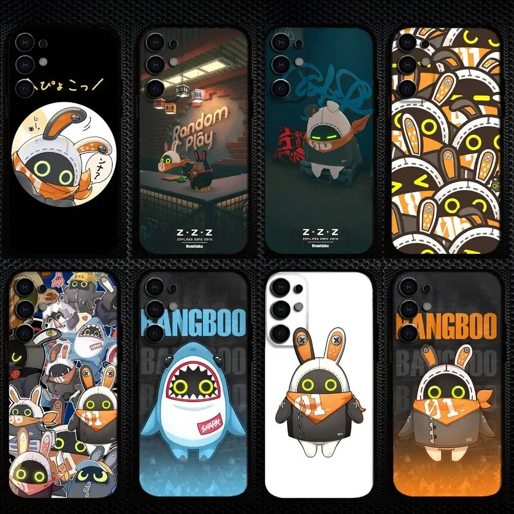 Zenless Zone Zero ZZZ Bangboo Phone Case For Samsung S25,S24,S23,S22,S21,S20,Plus,Fe,Lite,Others Black Cover