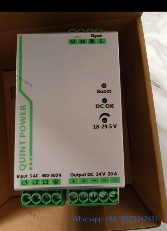 Rail Switching Power Supply QUINT-PS-100-240AC/24DC/10/5/20/40 No: 2938604 2938581