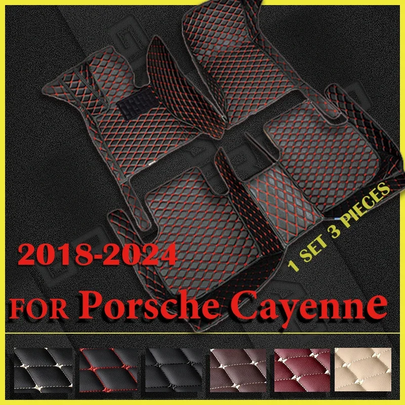 

Car floor mats for Porsche for Cayenne 2018 2019 2020 2021 2022 2023 2024 Custom auto foot Pads automobile carpet cover