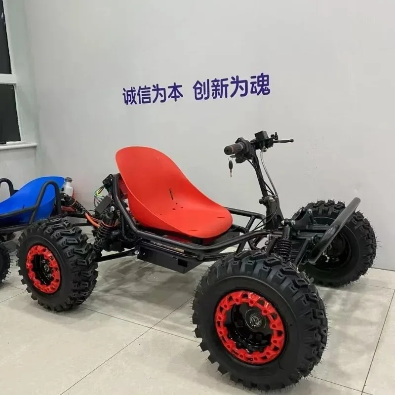 Elektrisches Lithium-Offroad-Kart, Viertakt-Driftauto für Erwachsene, Internet-Star-Modell, vierrädriges Spielplatz-Kindermotorrad für den Strand