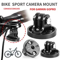 Bike Camera Mount For Garmin Gopro Alloy Bicycle Computer Holder Base Bicycle Camera Mount Stand Outdoor Cycling Accessories