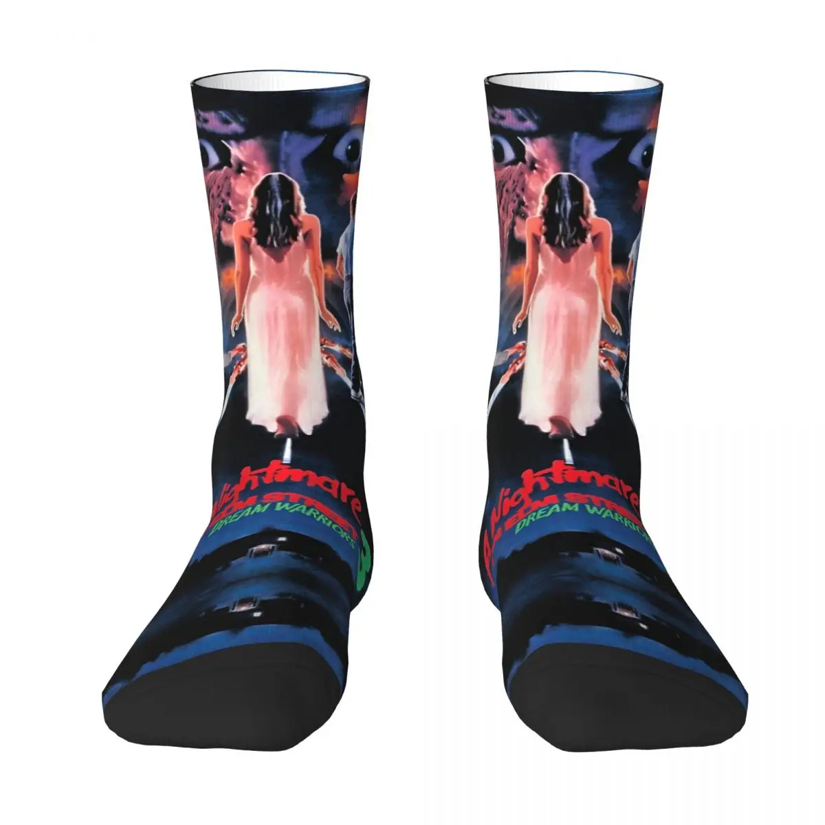 Elm Street Nightmare Stockings F-Freddy K-Kruger Christmas Funny Socks Autumn Anti-Slip Socks Couple Running Breathable Socks