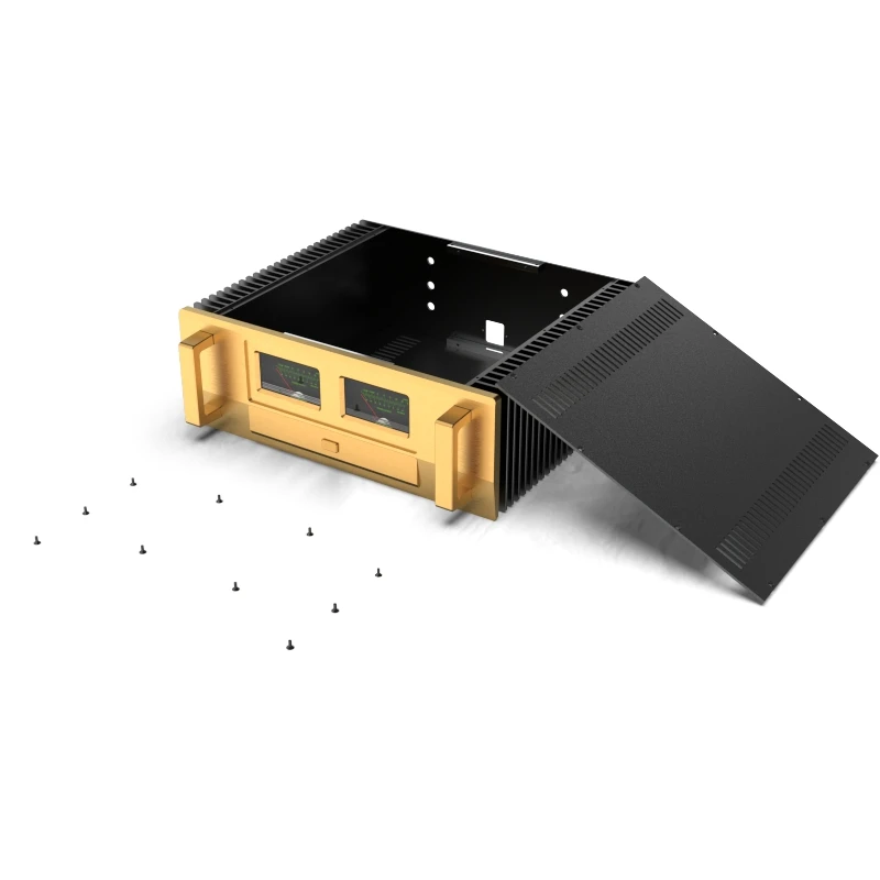 

E405 DIY Aluminum Chassis Class A Amplifier Case Power Amp Enclosure HiFi Box with heatsink