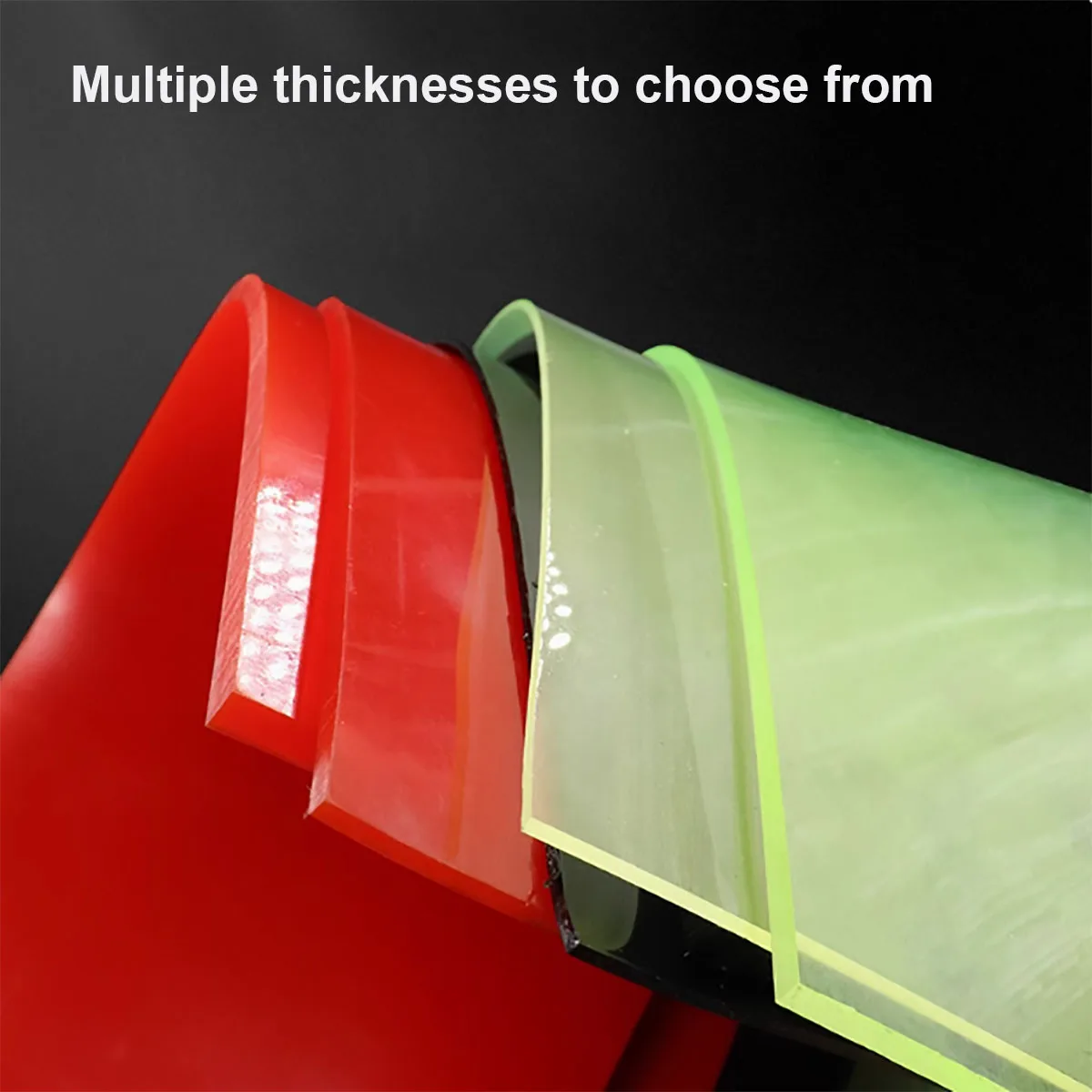 PU Beef Tendon Rubber Sheet Red Black Wear‑Resistant Elastic Shock Absorbing Plate Thick Board 2‑20mm Industrial Buffer Mat