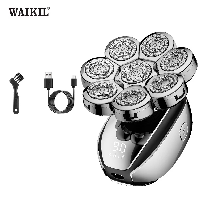 

WAIKIL Professional Men's Electric Beard Trimmer For Home use Men's Electric Bald Head Whitening Device USB Rechargeable Digital