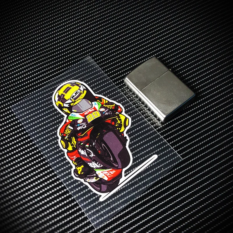 S337 Motocicleta Racing Vinyl Adesivos e Decalques, Auto-adesivo Scratch Cover Patches, Moto GP Racer, 29 Marca de segurança reflexiva