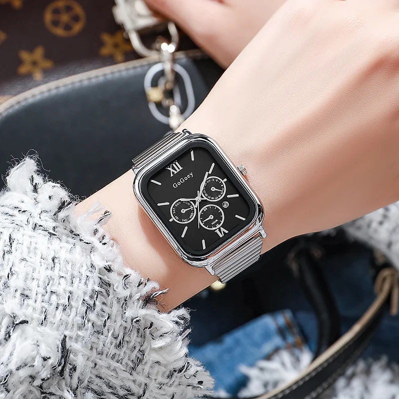 جديد أزياء السيدات الرجال ساحة ووتش أنثى كوارتز ساعة اليد دروبشيبينغ Reloj De Mujer