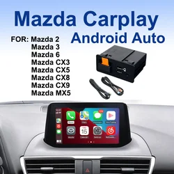 Upgrade Wireless CarPlay Android Auto USB Hub Adapter For Mazda 2 3 6 CX3 CX5 CX8 CX9 MX5 Retrofit Kit