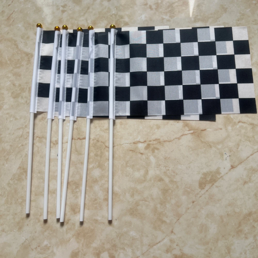 Banderín de señal táctico blanco y negro para carreras - imagen 4