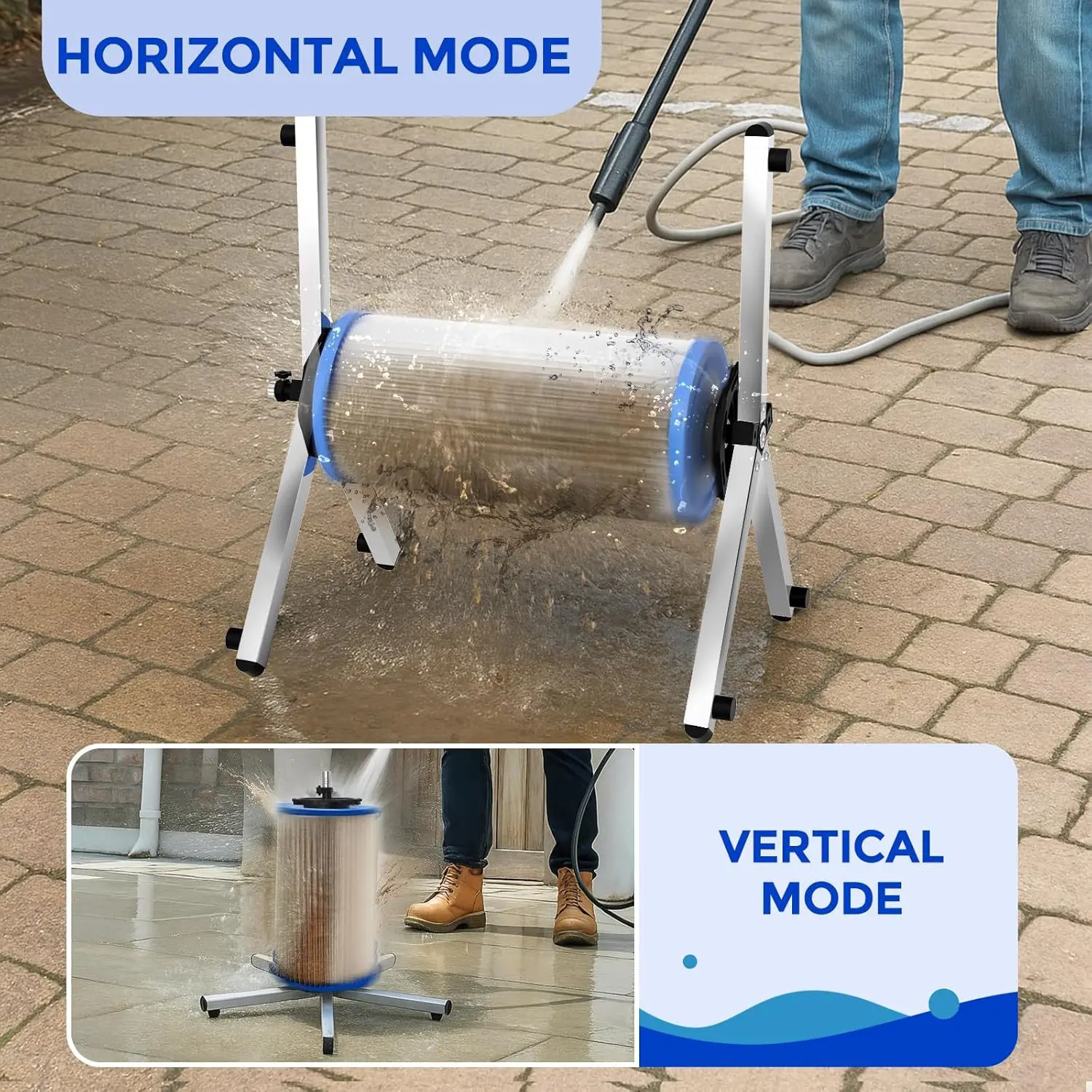 3/4/6 Inch Pool Filter Flushing Kit Universal Cleaning Accessory for Swimming Pool Maintenance