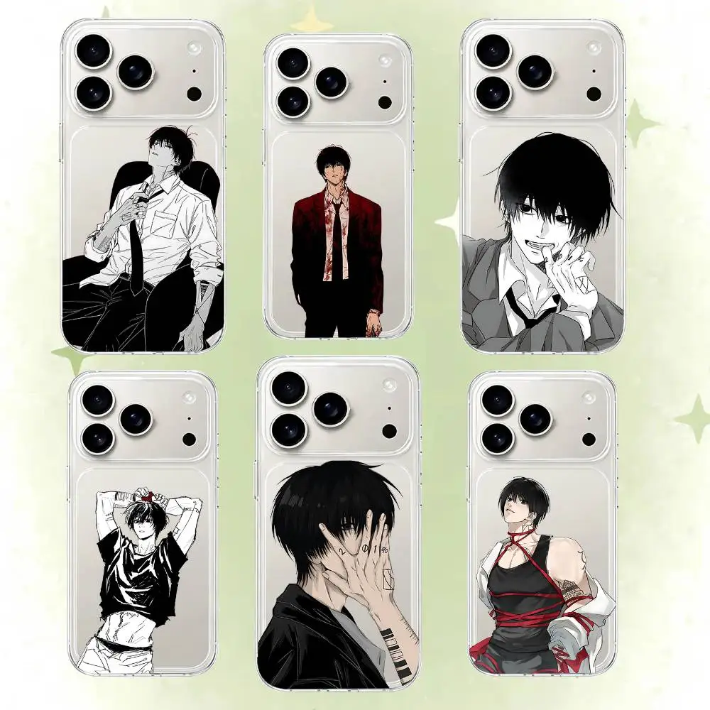 Y-Yoichi Nagumo Handyhülle für iPhone 17 16 15 14 Plus 13 12 11 Pro Max Handy-Rückabdeckung Transparente Stoßfeste Hülle