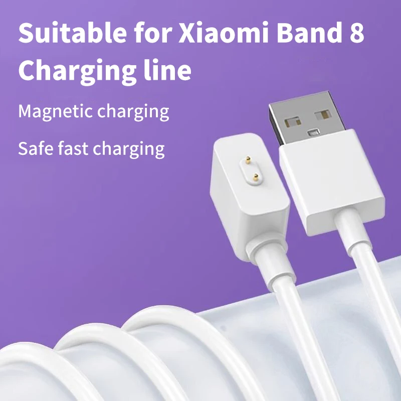 For Xiaomi Band 8 /8 Pro /8 Active Charging Data Charger Smartband USB Cable Magnetic Charger Smart Watch Charger Power Adapter