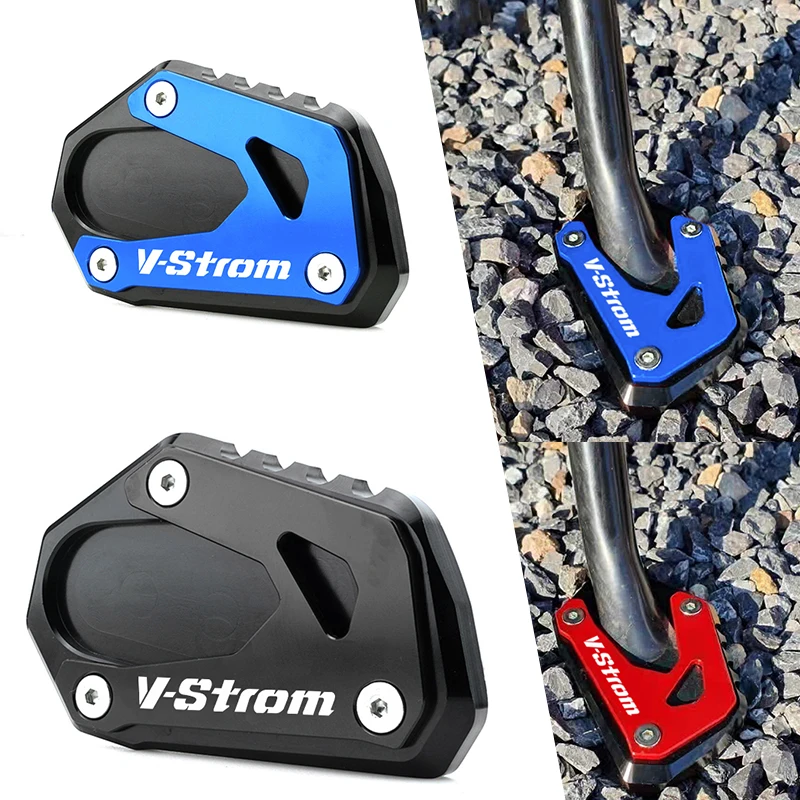 

Motorcycle CNC Side Stand Kickstand Enlarger Pad For Suzuki VSTROM 800DE V-Strom 1000 1050 DL1000 V STROM 1000XT 1050XT DL1050